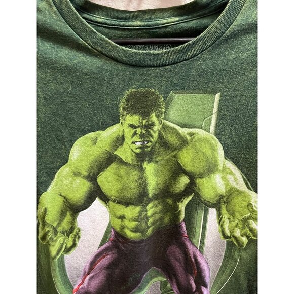 Marvel Avengers Hulk Graphic Short Sleeve T-Shirt XLARGE 100% Cotton Men’s - Picture 6 of 6